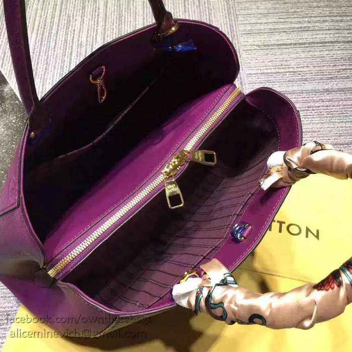 Louis Vuitton Monogram Empreinte Montaigne BB Purple M41053