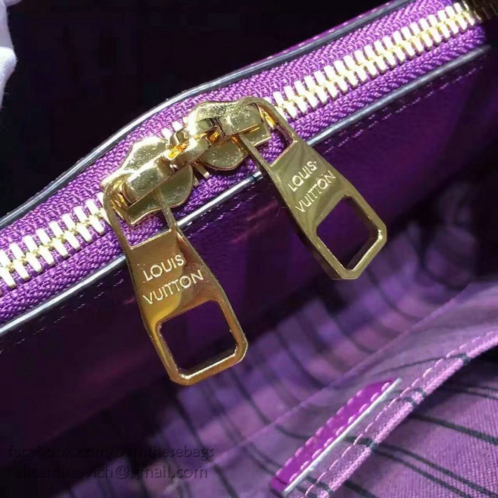 Louis Vuitton Monogram Empreinte Montaigne BB Purple M41053