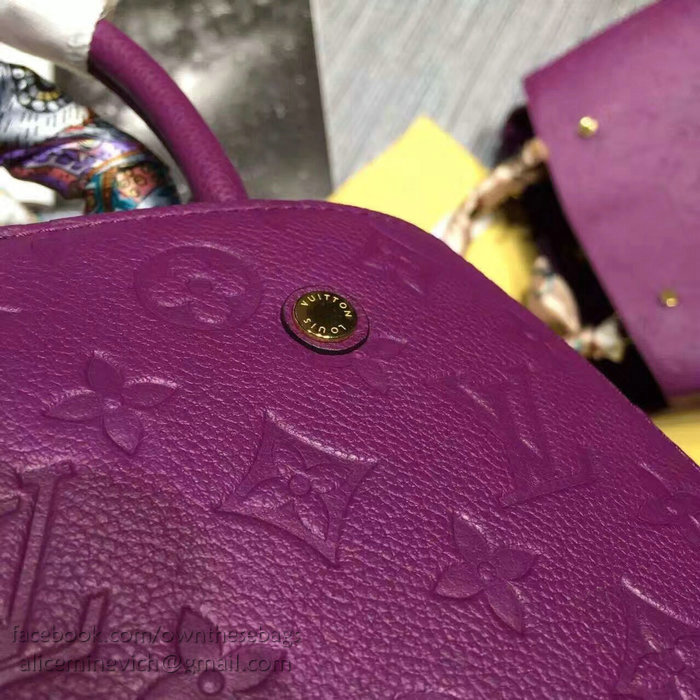 Louis Vuitton Monogram Empreinte Montaigne BB Purple M41053