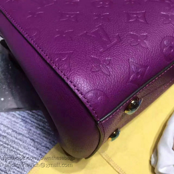 Louis Vuitton Monogram Empreinte Montaigne BB Purple M41053