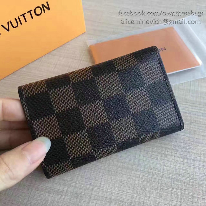 Louis Vuitton Damier Ebene Canvas 6 Key Holder N60701