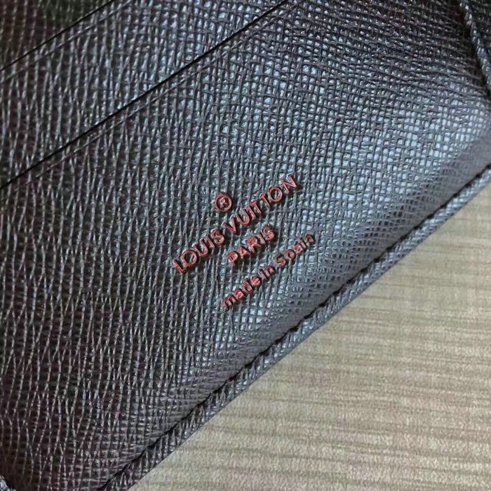 Louis Vuitton Damier Ebene Canvas Multiple Wallet N60895