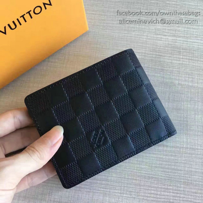 Louis Vuitton Damier Infini Leather Multiple Wallet Onyx N63124