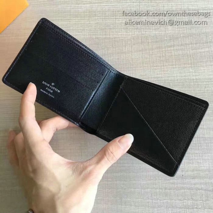 Louis Vuitton Epi Leather Multiple Wallet Noir M60628