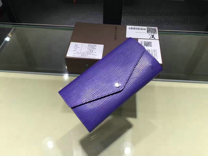 Louis Vuitton Epi Leather Sarah Wallet Blue M60760