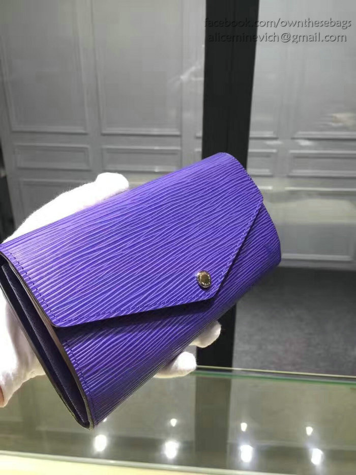 Louis Vuitton Epi Leather Sarah Wallet Blue M60760