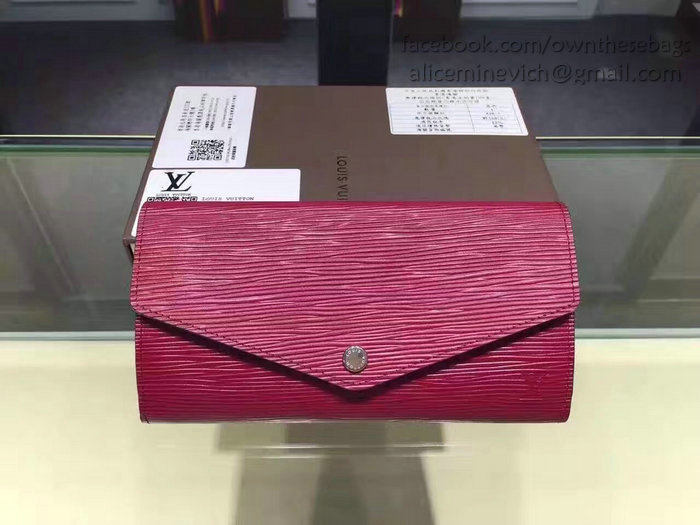 Louis Vuitton Epi Leather Sarah Wallet Fuchsia M60760