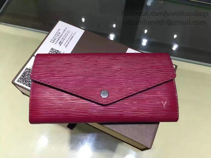 Louis Vuitton Epi Leather Sarah Wallet Fuchsia M60760