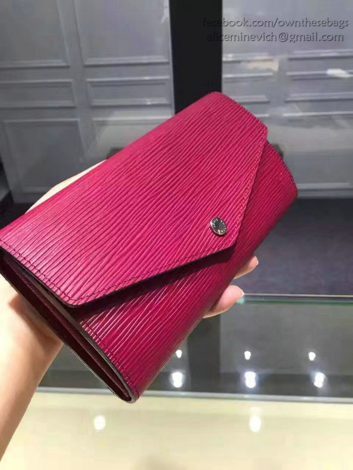 Louis Vuitton Epi Leather Sarah Wallet Fuchsia M60760