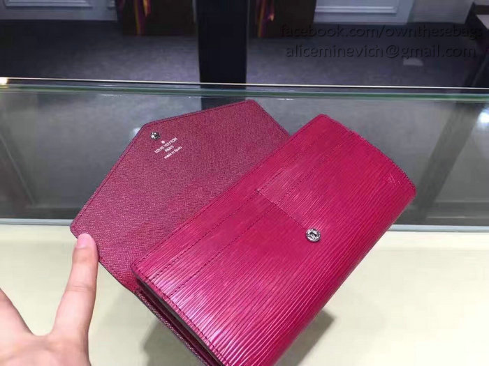 Louis Vuitton Epi Leather Sarah Wallet Fuchsia M60760