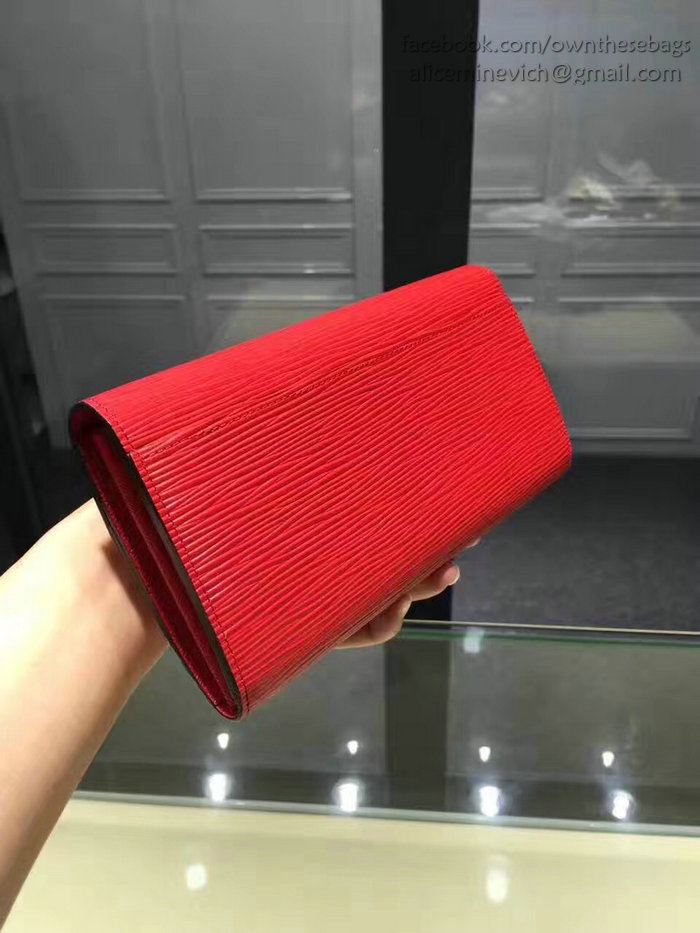 Louis Vuitton Epi Leather Sarah Wallet Red M60760