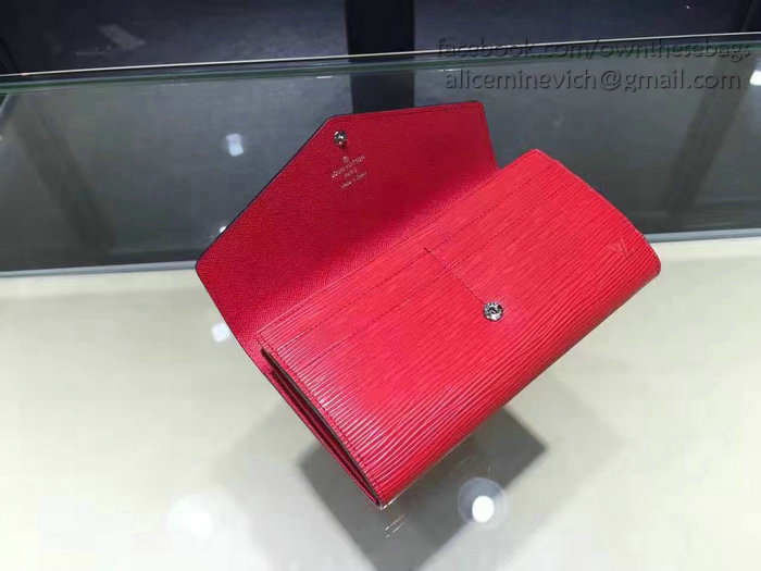 Louis Vuitton Epi Leather Sarah Wallet Red M60760