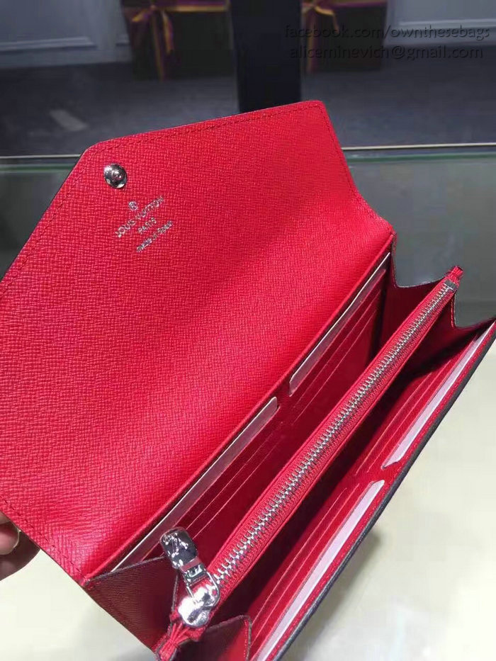 Louis Vuitton Epi Leather Sarah Wallet Red M60760