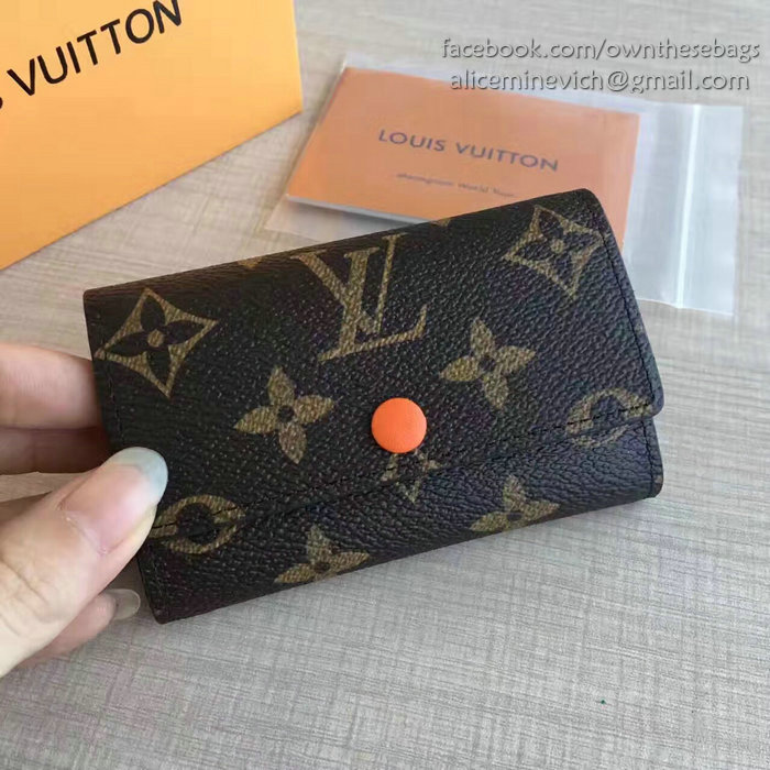 Louis Vuitton Monogram Canvas 6 Key Holder Orange M60701