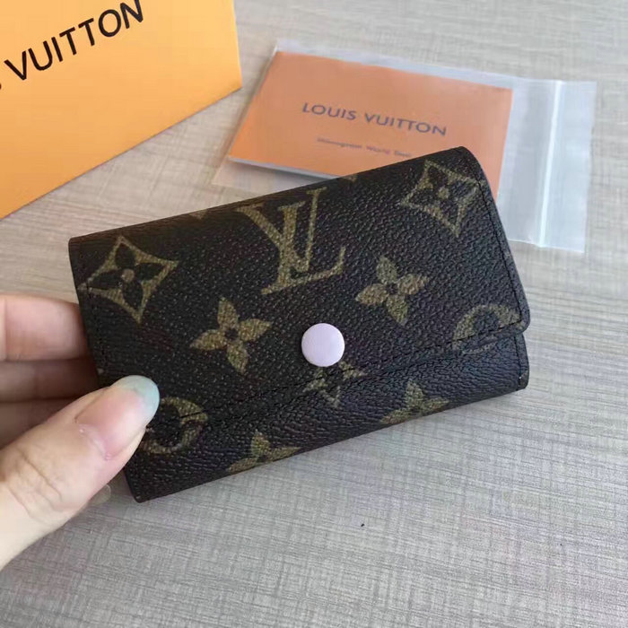 Louis Vuitton Monogram Canvas 6 Key Holder Rose Ballerine M60701