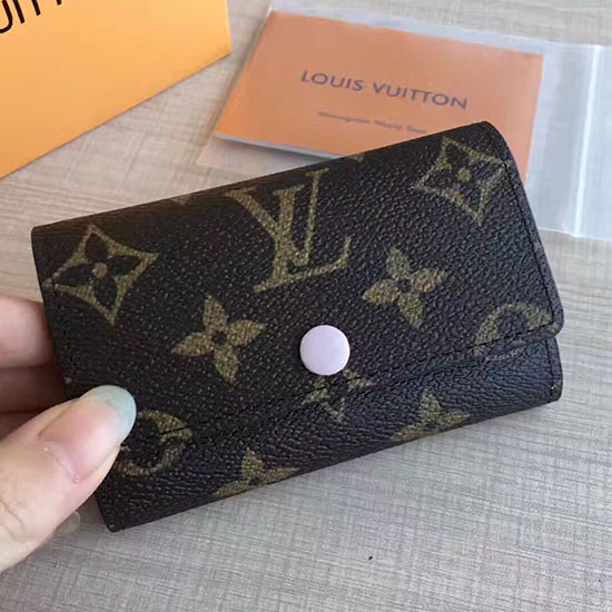 Louis Vuitton Monogram Canvas 6 Key Holder Rose Ballerine M60701