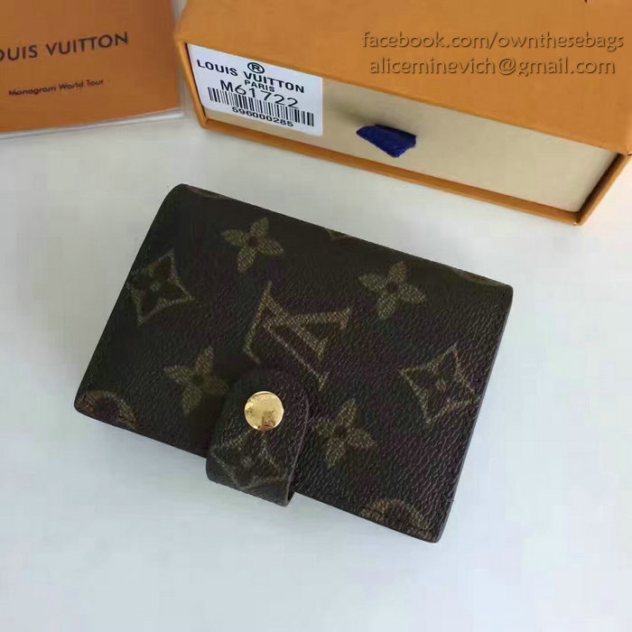 Louis Vuitton Monogram Canvas Business Card Holder M61722