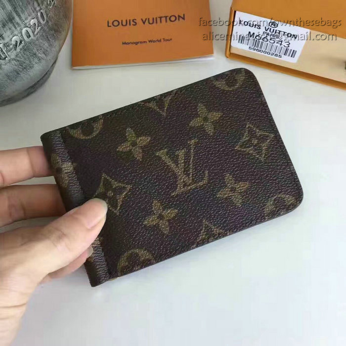 Louis Vuitton Monogram Canvas Pince Wallet M66543