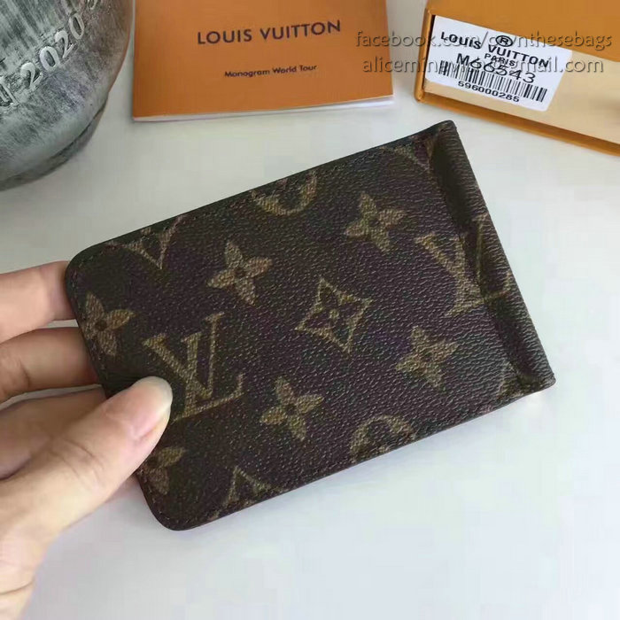 Louis Vuitton Monogram Canvas Pince Wallet M66543