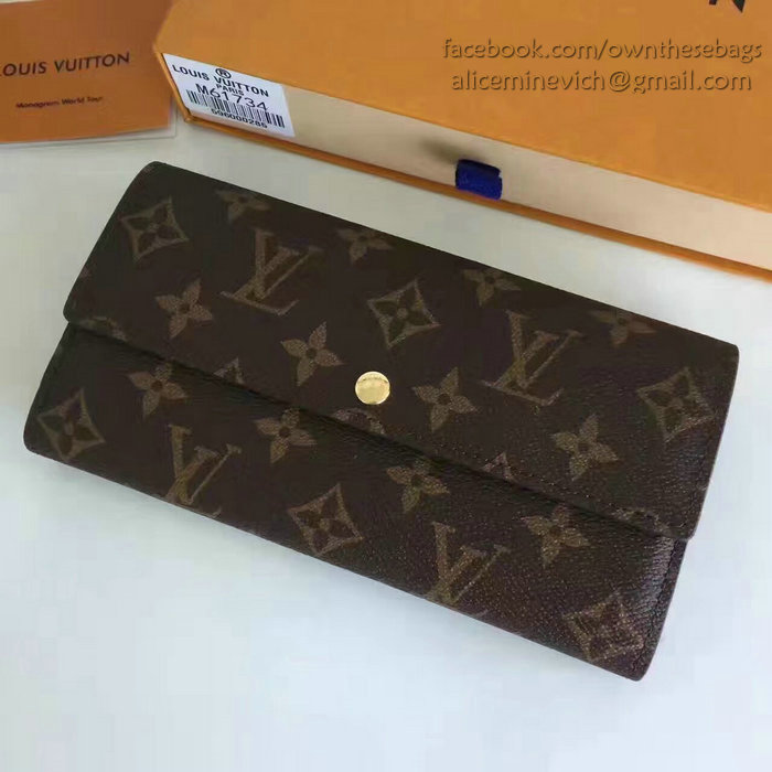 Louis Vuitton Monogram Canvas Portefeiulle Sarah Long Wallet M61735