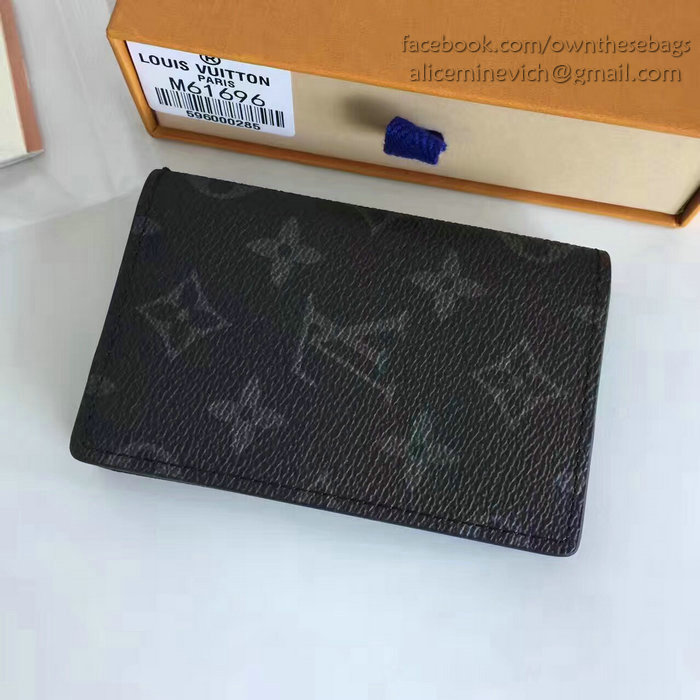 Louis Vuitton Monogram Eclipse Canvas Pocket Organizer M61696