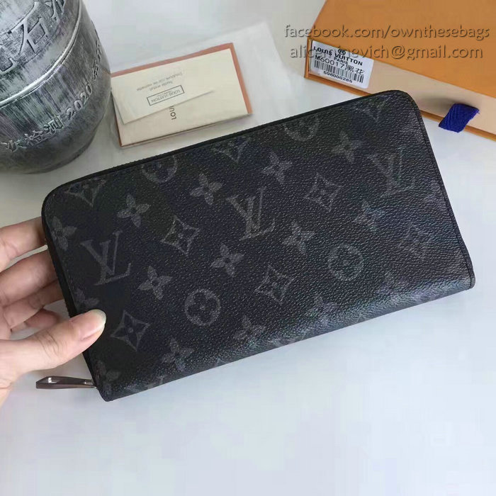 Louis Vuitton Monogram Eclipse Canvas Zippy Organiser M60002