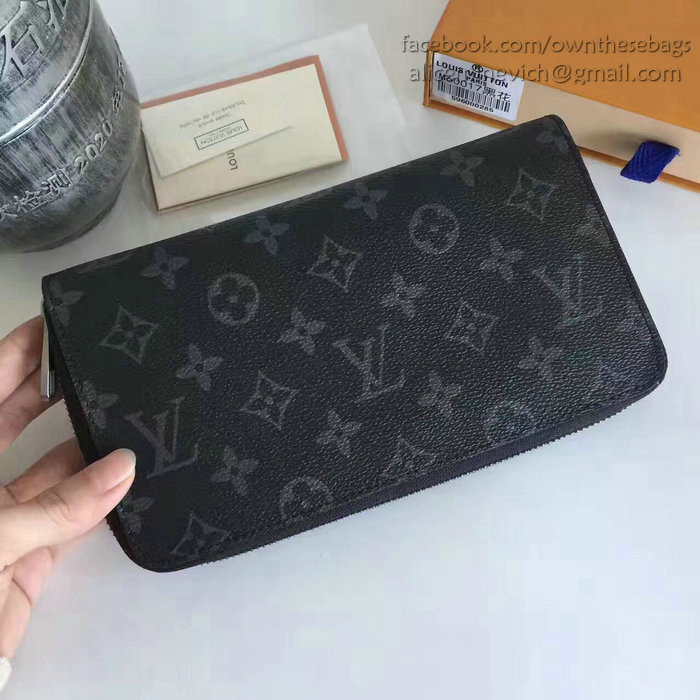 Louis Vuitton Monogram Eclipse Canvas Zippy Organiser M60002