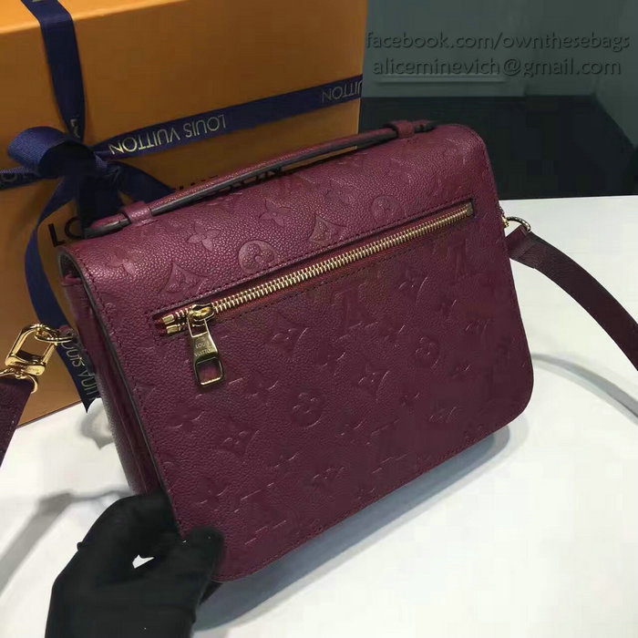 Louis Vuitton Monogram Empreinte Pochette Metis Fuchsia M40780