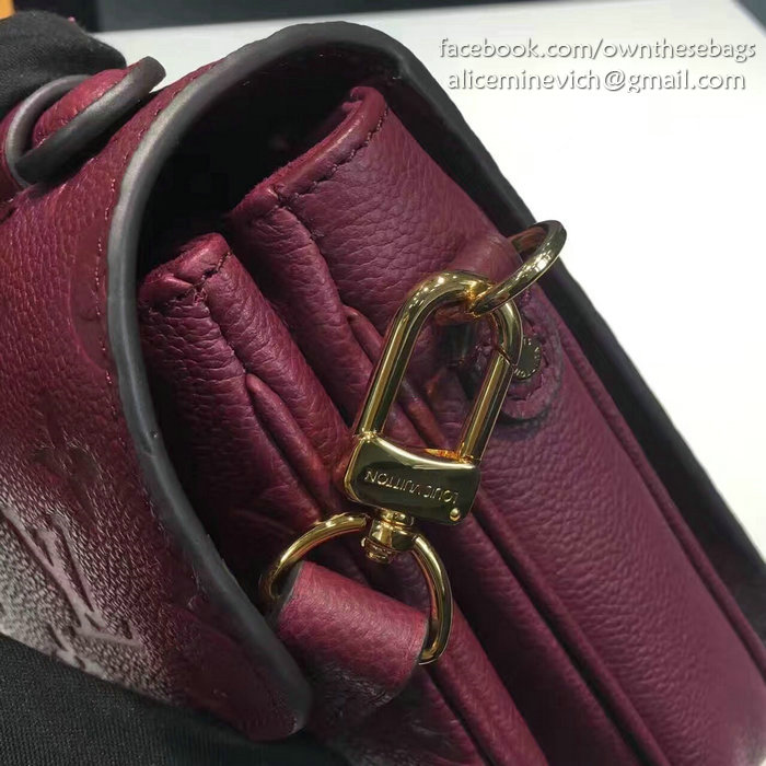 Louis Vuitton Monogram Empreinte Pochette Metis Fuchsia M40780