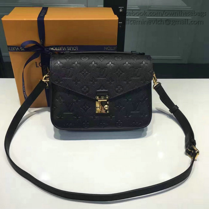 Louis Vuitton Monogram Empreinte Pochette Metis Noir M40780