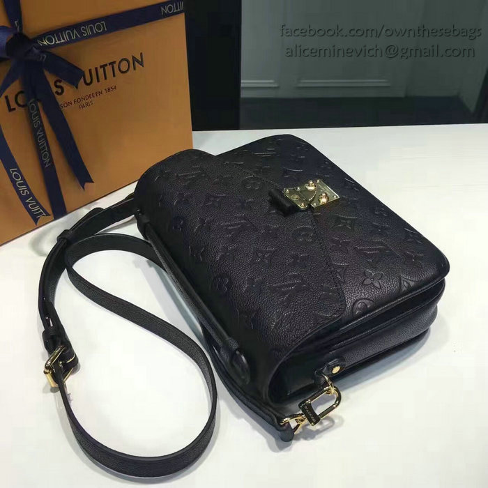 Louis Vuitton Monogram Empreinte Pochette Metis Noir M40780