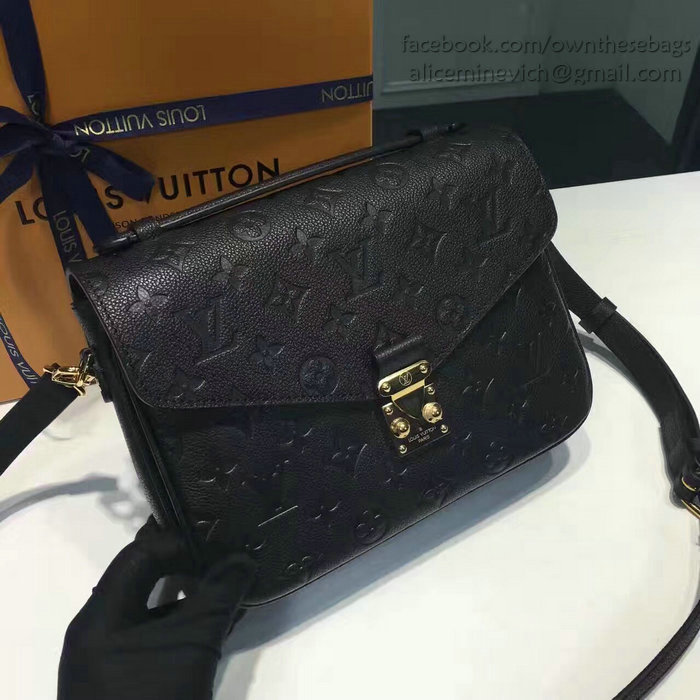 Louis Vuitton Monogram Empreinte Pochette Metis Noir M40780