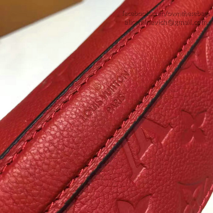 Louis Vuitton Monogram Empreinte Pochette Metis Red M40780