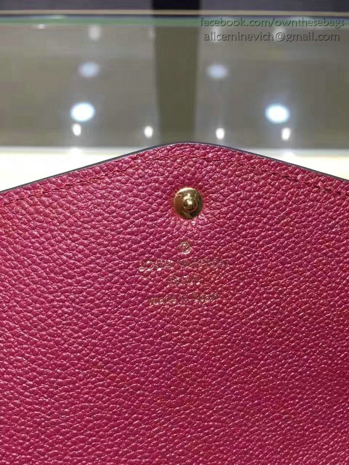 Louis Vuitton Monogram Empreinte Wallet Burgundy M60565