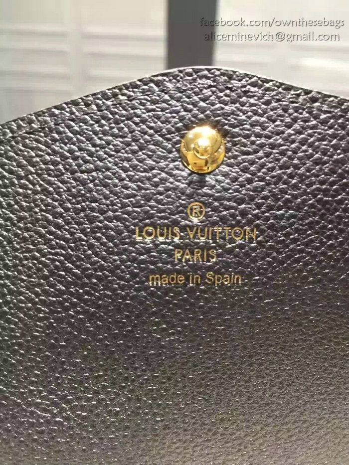 Louis Vuitton Monogram Empreinte Wallet Noir M60565