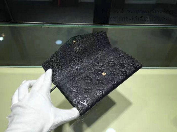 Louis Vuitton Monogram Empreinte Wallet Noir M60565