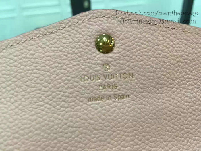 Louis Vuitton Monogram Empreinte Wallet Pink M60565