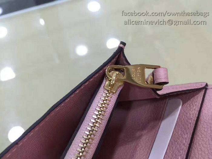 Louis Vuitton Monogram Empreinte Wallet Pink M60565