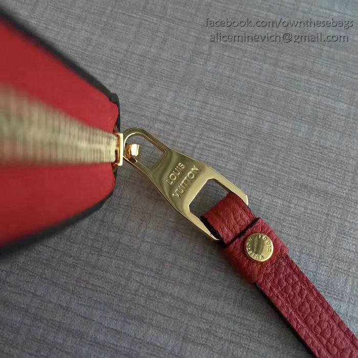 Louis Vuitton Monogram Empreinte Zippy Coin Purse Red M60067