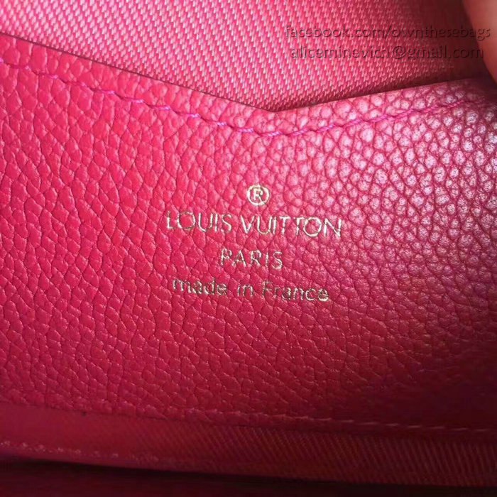 Louis Vuitton Soft Calf Leather Lockme Wallet Red M60862