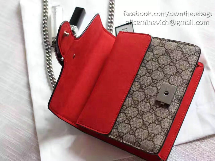 Gucci Dionysus GG Supreme Mini Bag Red 421970