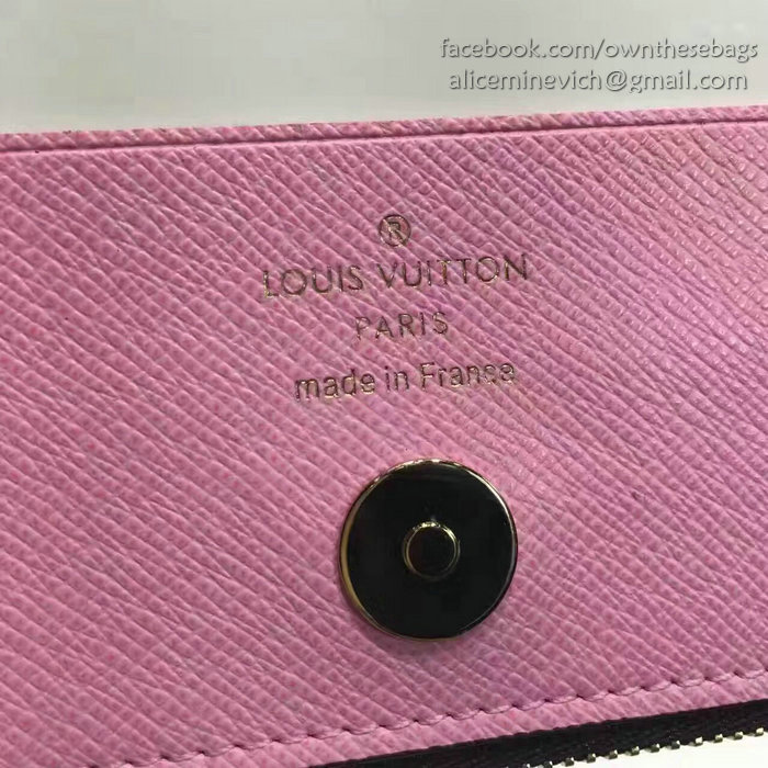 Louis Vuitton Monogram Canvas Adele Compact Wallet Pink M61271