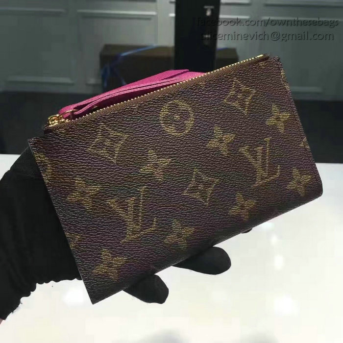 Louis Vuitton Monogram Canvas Adele Compact Wallet Purple M61271