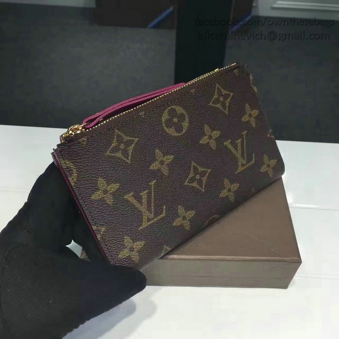 Louis Vuitton Monogram Canvas Adele Compact Wallet Purple M61271