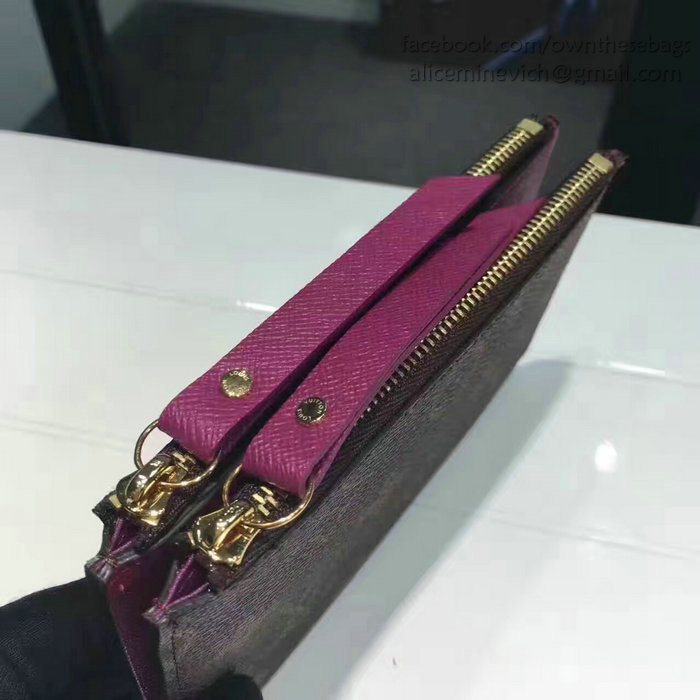 Louis Vuitton Monogram Canvas Adele Compact Wallet Purple M61271