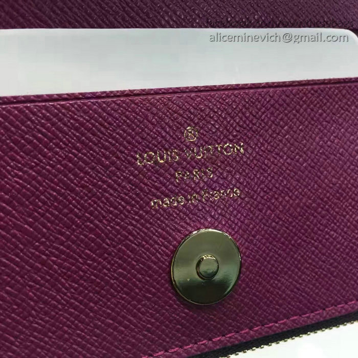 Louis Vuitton Monogram Canvas Adele Compact Wallet Purple M61271