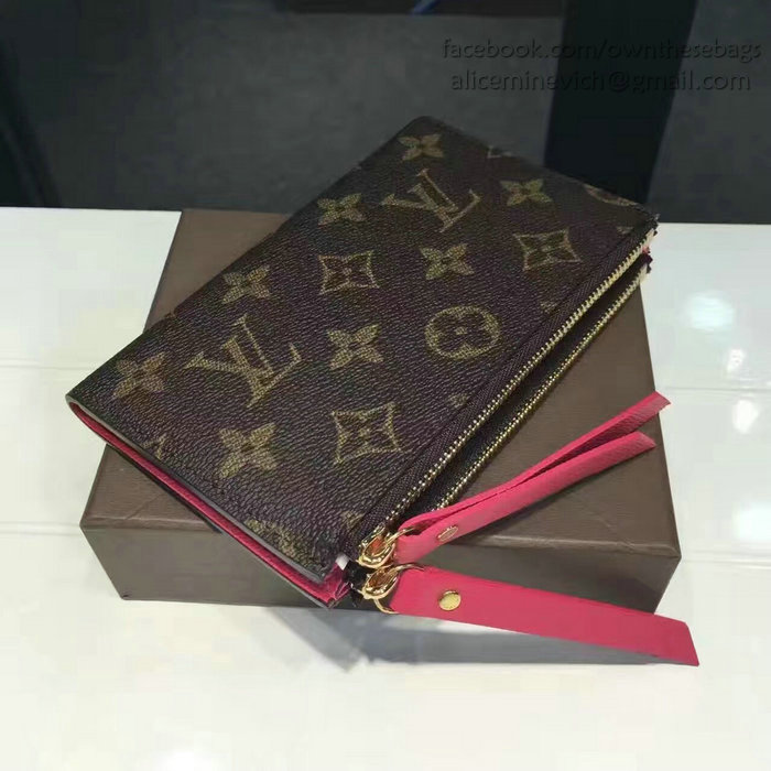 Louis Vuitton Monogram Canvas Adele Compact Wallet Rose M61271