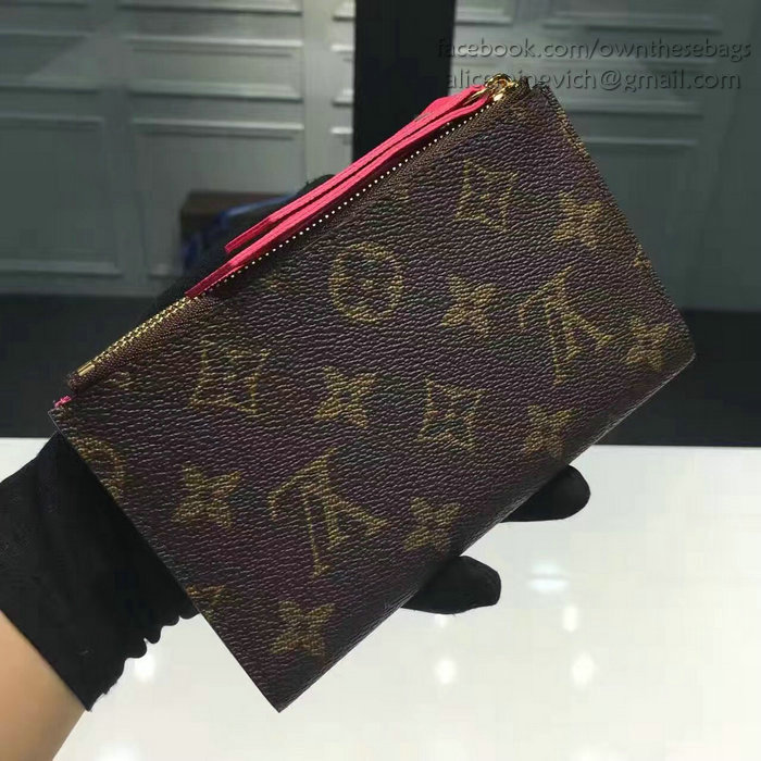 Louis Vuitton Monogram Canvas Adele Compact Wallet Rose M61271