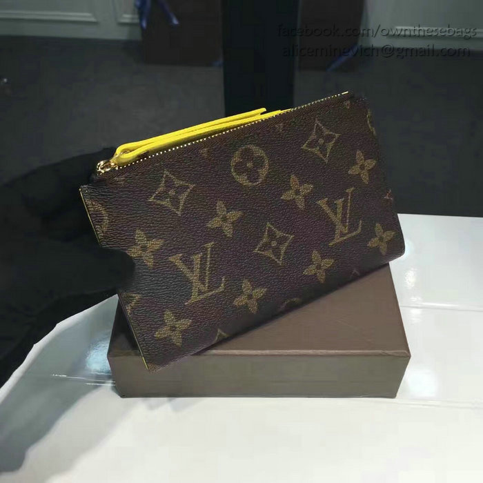 Louis Vuitton Monogram Canvas Adele Compact Wallet Yellow M61271