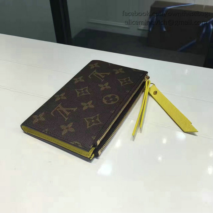 Louis Vuitton Monogram Canvas Adele Compact Wallet Yellow M61271